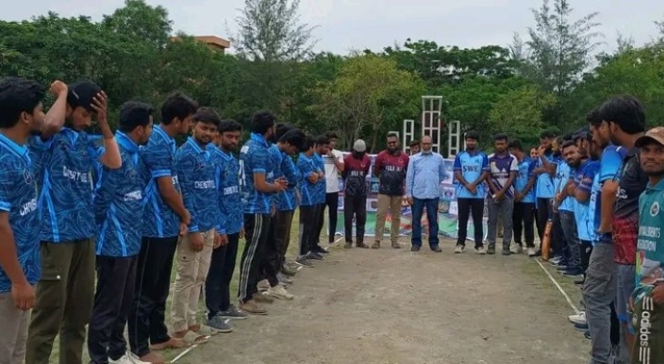ববিতে আন্তঃ ডিপার্টমেন্ট ক্রিকেট টুর্নামেন্টের উদ্বোধনী ম্যাচ